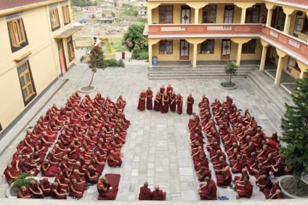 debate in nunnery court yard